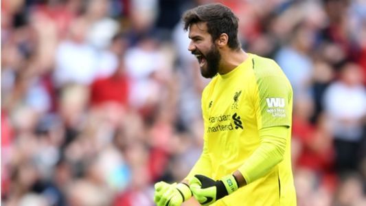 Alisson in action for Liverpool