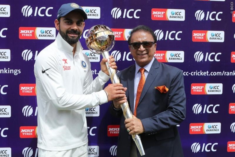 Virat Kohli and Sunil Gavaskar