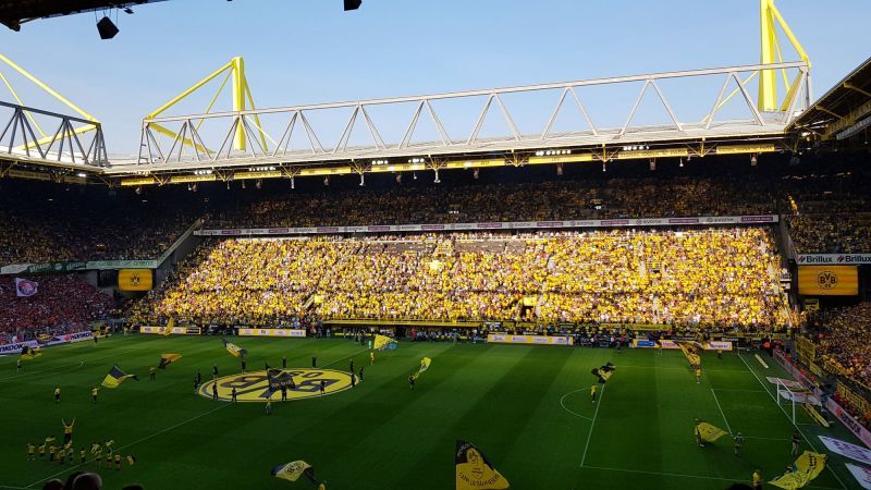 Borussia Dortmund&#039;s iconic Signal-Iduna-Park in Dortmund, Germany (&Acirc;&copy; CPD Football / arunfoot)