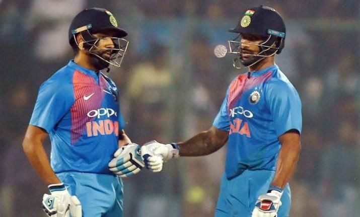 Rohit and Dhawan scored hundreds