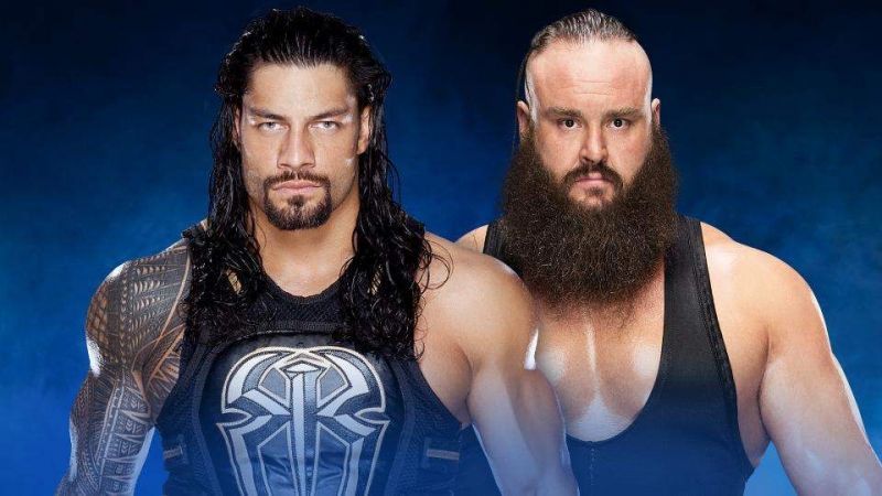 Image result for roman reigns braun strowman match