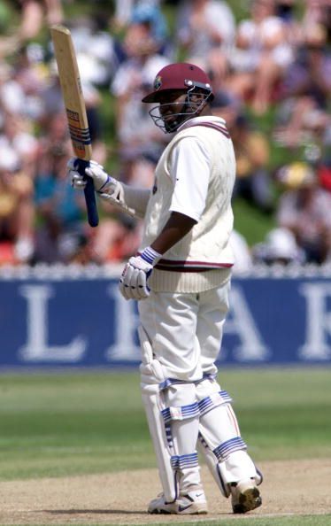 West Indies captain Brian Lara reaches 50 runs aga
