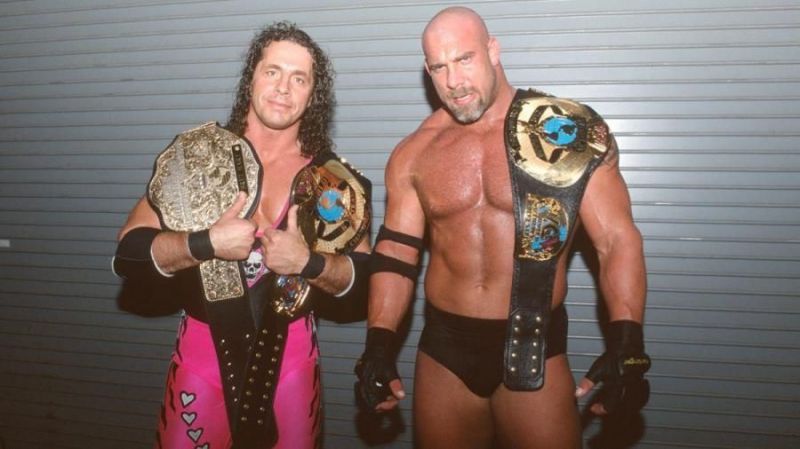 Goldberg and Bret Hart