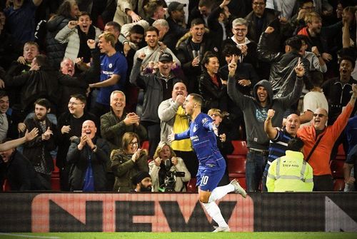 Hazard scored against Liverpool to make it 1-2 for Chelsea.