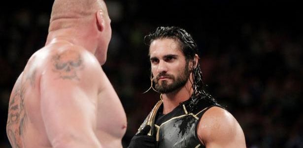 Rollins and Lesnar go face to face