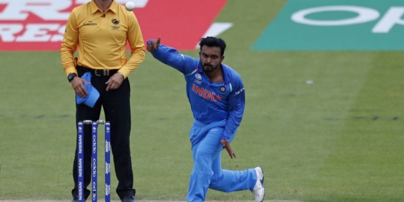 Kedar Jadhav with the golden arm for India