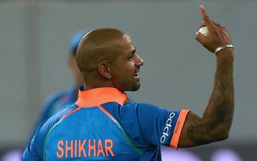 Dhawan took four catches against Bangladesh