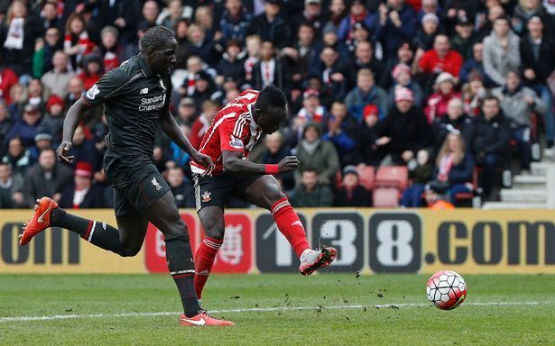 Sadio Mane scored four goals against Liverpool in the 2015-16 season.