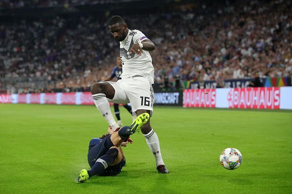 Pavard tackles Rudiger