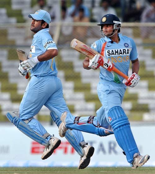 Suresh Raina and MS Dhoni stitched 166-run partnership