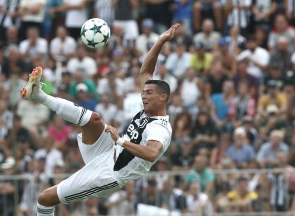 Ronaldo scored his first goal for Ju