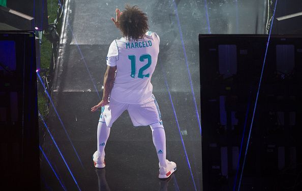 Real Madrid Celebrate After Victory In The Champions League Final Against Liverpool