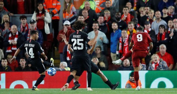 Image result for firmino goal vs psg