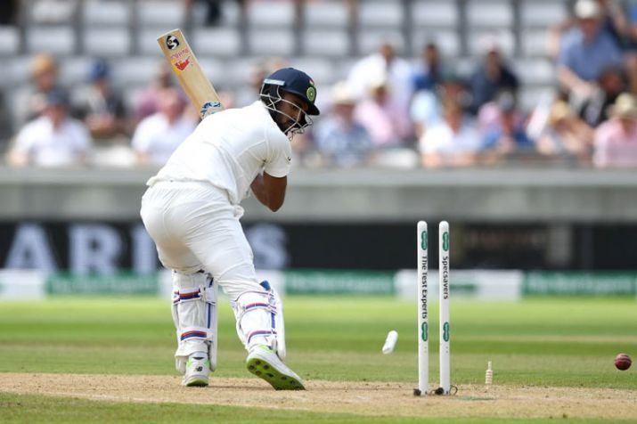 KL Rahul's stumps uprooted