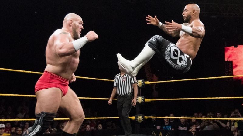 Image result for ricochet and velveteen dream vs lars sullivan