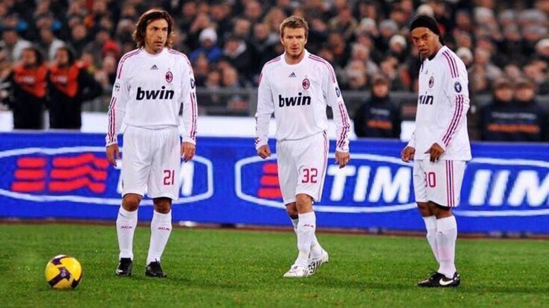 Image result for ronaldinho beckham pirlo