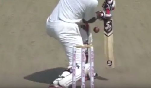 Batsman 'deceived' by the ball moving in