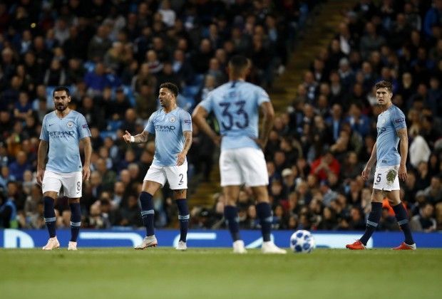 City players frustrated after Lyon went 2-0 up at Etihad