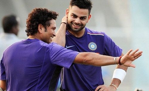 Sachin Tendulkar and Virat Kohli