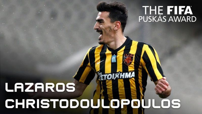 Lazaros Christodoulopoulos for AEK Athens Vs Olympiakos - Greek Superleague