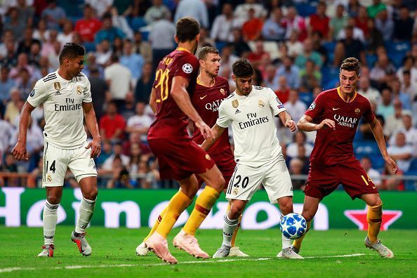 Real Madrid  v AS Roma - UEFA Champions League Group G