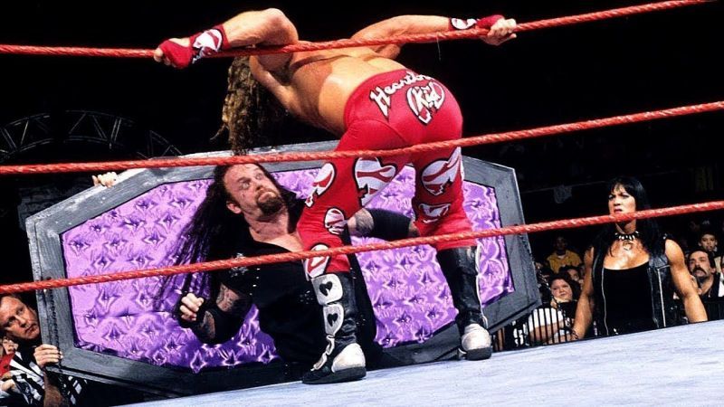 Shawn Michaels suffered a back injury in his match with Undertaker