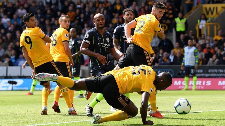 Willy Boly's handball went unspotted by the officials but rewarded Wolves for their efforts