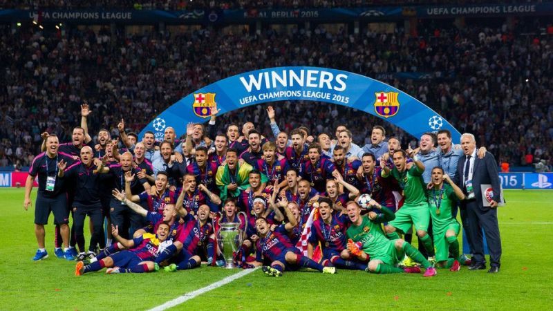 Image result for barcelona 2014/15 champions league winners