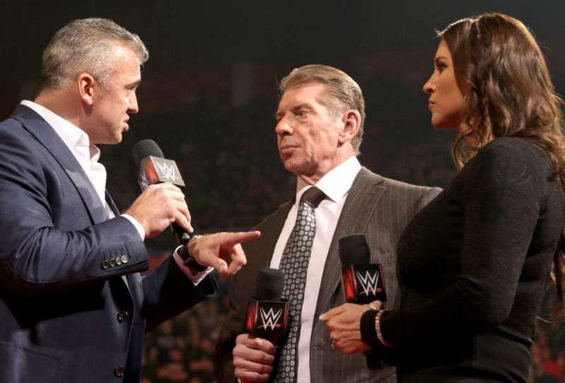 What did Shane McMahon have on his father?