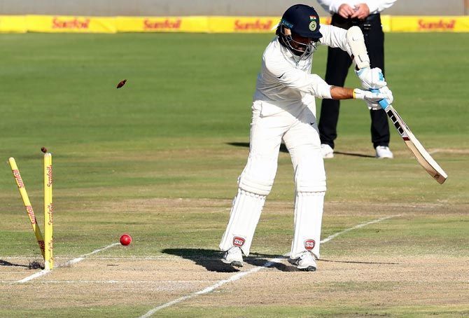 Vijay&#039;s dismissal against South Africa