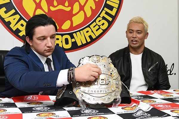 Jay White and Kazuchika Okada 