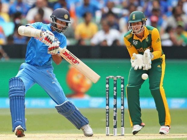 Enter caShikhar Dhawan set the tone in World cup 2015 hammering the great South African attack