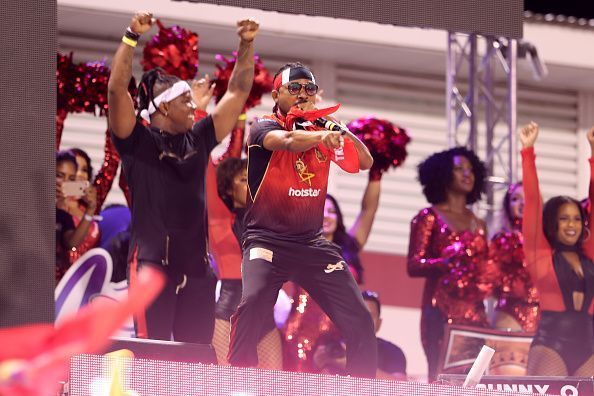 Trinbago Knight Riders supporters reaction after their win in Qualifier two