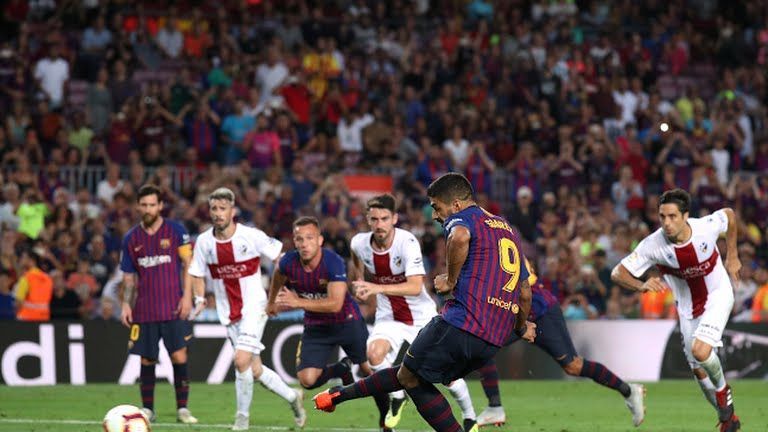 Barcelona trampled over Huesca in the second stanza