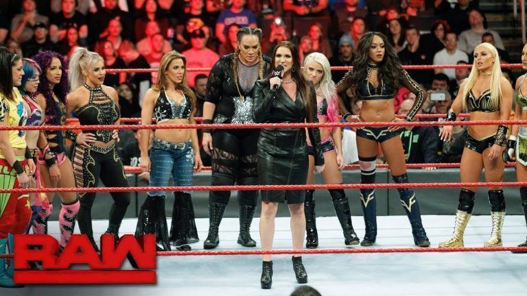 (Courtesy: WWE.com) Stephanie McMahon announces the first ever Women's Royal Rumble