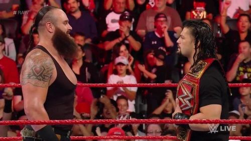 Image result for roman reigns vs braun strowman hell in a cell