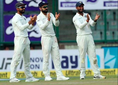 Ajinkya Rahane, Virat Kohli & Che Pujara