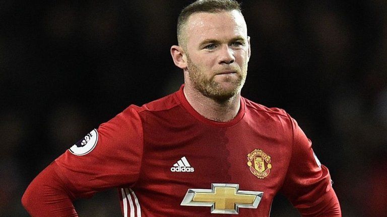 Rooney in his last season at Manchester United.