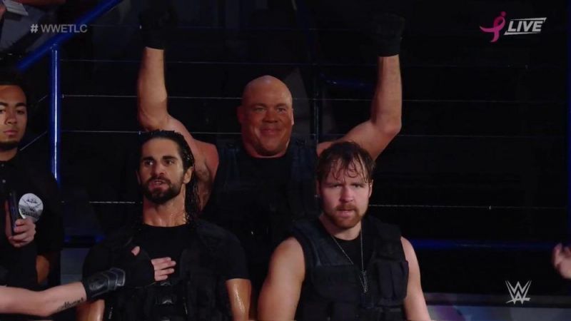 Lest we forget, Kurt Angle is an honorary member of The Shield