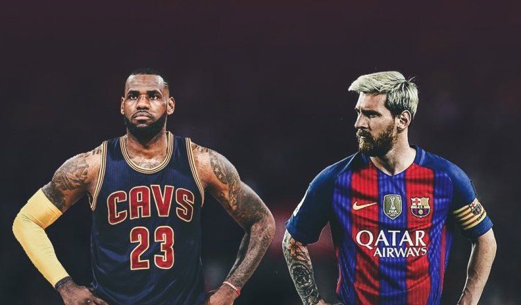 Image result for lebron james and messi