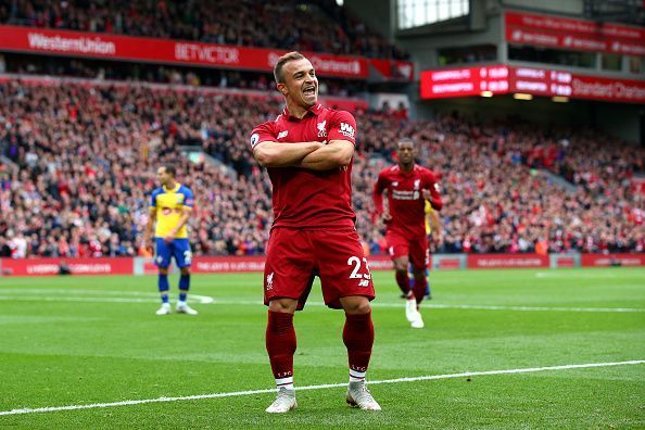 In his first Liverpool start, Xherdan Shaqiri was impressive