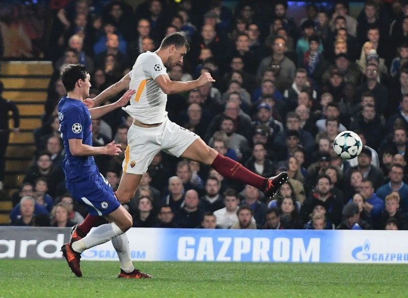 Image result for dzeko goal vs chelsea