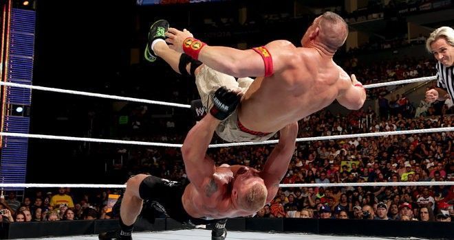 Cena received 16 German Suplexes in the infamous encounter.