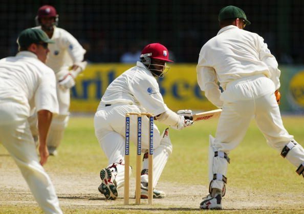 Brian Lara of the West Indies in action