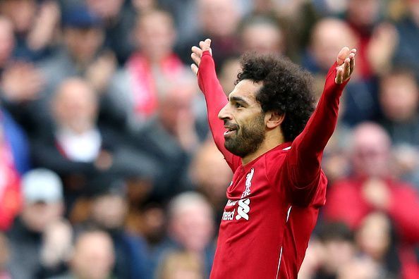 Mohamed Salah scored his first goal in four games