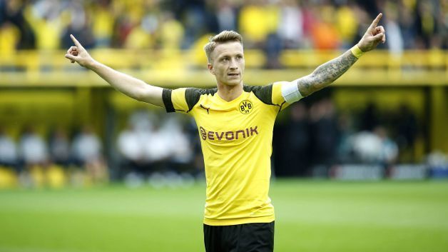 Marco Reus, the Borussia Dortmund talisman giving us that look after scoring his 100th Bundesliga goal on matchday 1.