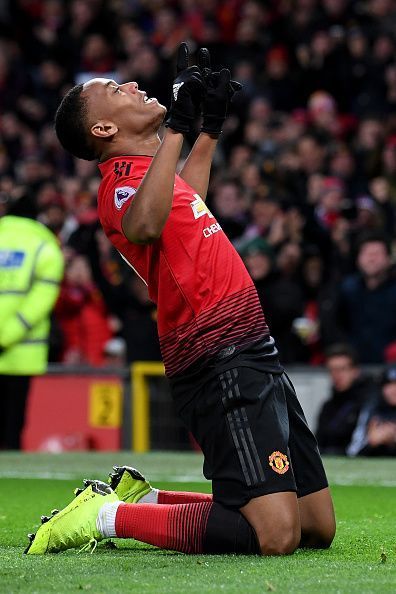 Martial grabbed the winning goal for United 