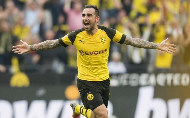 Alcacer has been in red-hot form for Dortmund this season.