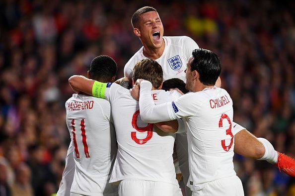 England stunned Spain on Monday in Seville