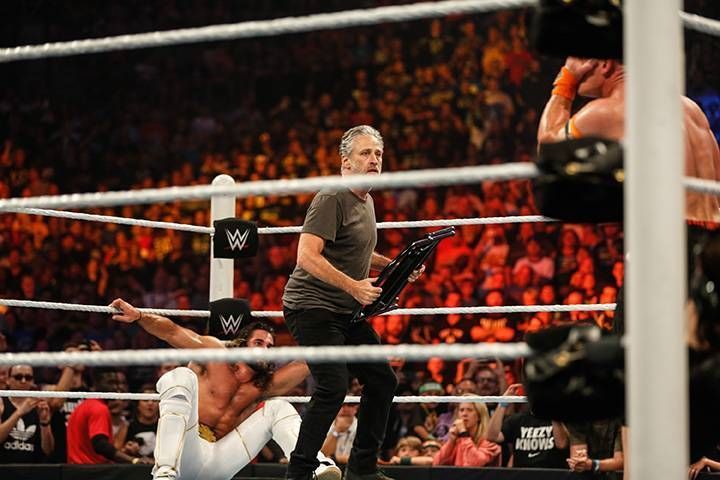 Image result for jon stewart summerslam 2015